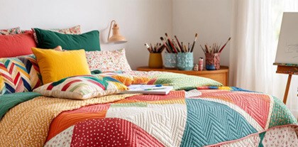 Παιδικά Κουβερλί | Γαρύφαλλο - Λευκά Είδη